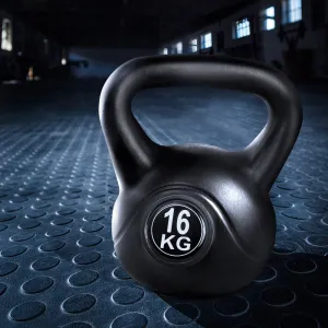 16kg Concrete Filled Kettlebell Set, Anti-Slip, Everfit