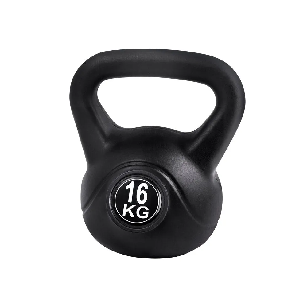 16kg Concrete Filled Kettlebell Set, Anti-Slip, Everfit