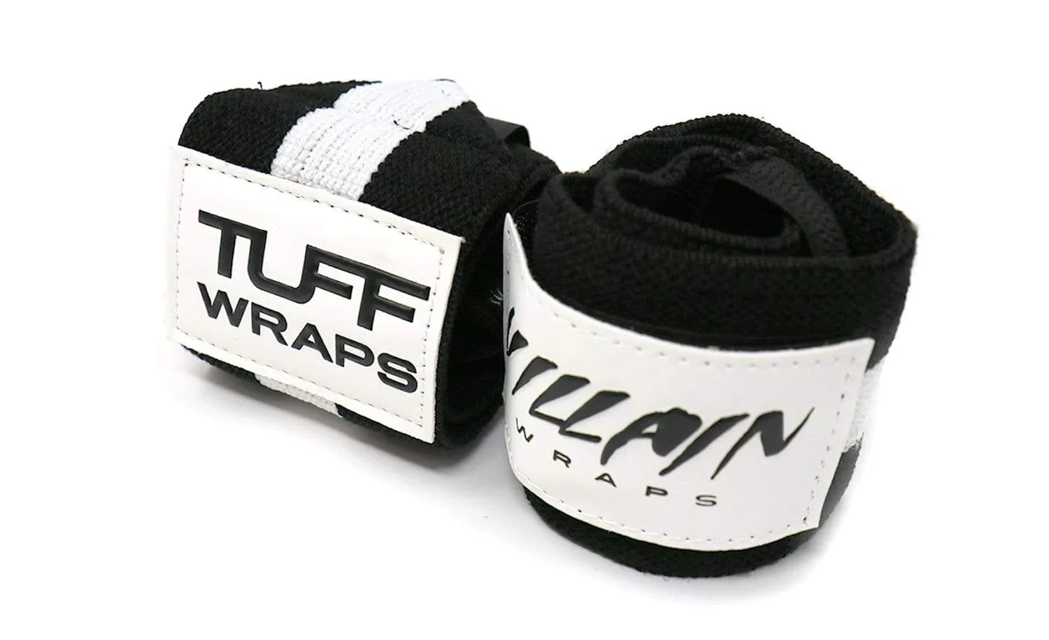 16" Villain Wrist Wraps - Black & White