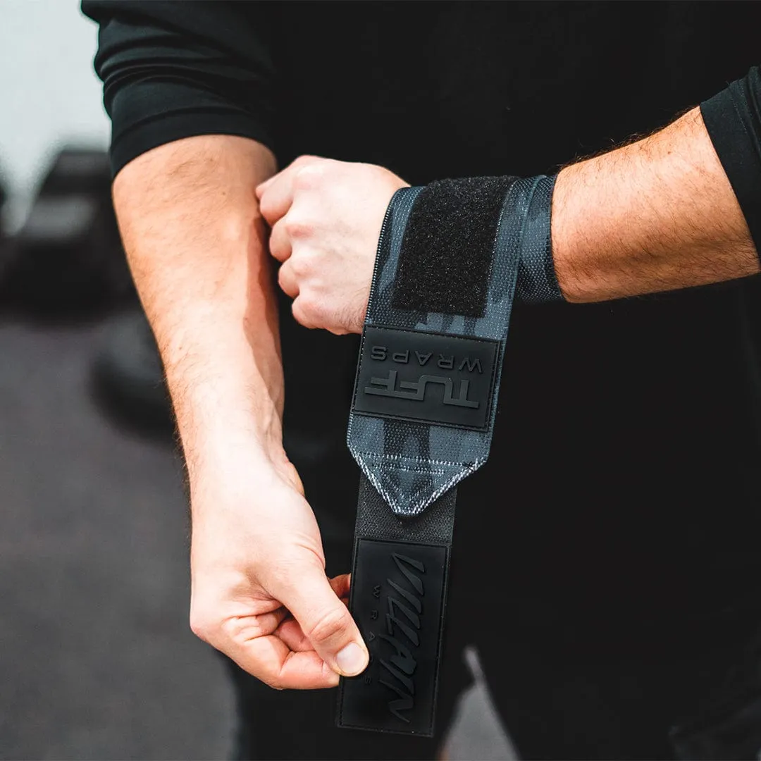 16" Villain Wrist Wraps - Black Camo V2