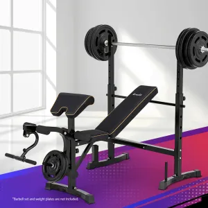 Adjustable 10-in-1 Home Gym Weight Bench 330kg Capacity Everfit