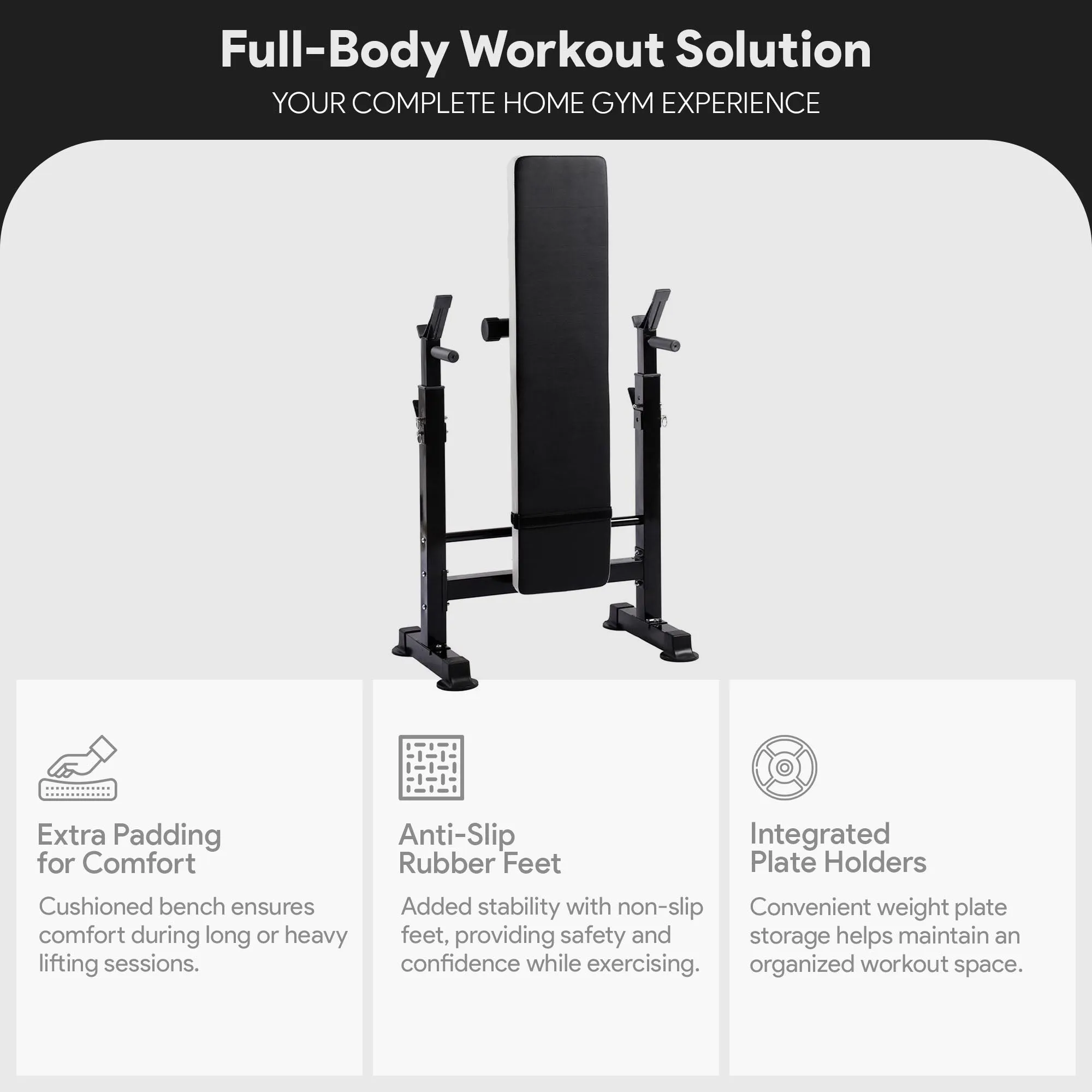 BalanceFrom Fitness Strength Training Workout Station, Black & White (For Parts)