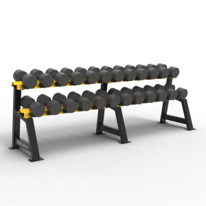 BFS - D1 STORAGE - 2 TIER DUMBBELL RACK (8'4") SADDLES (12 PAIR)