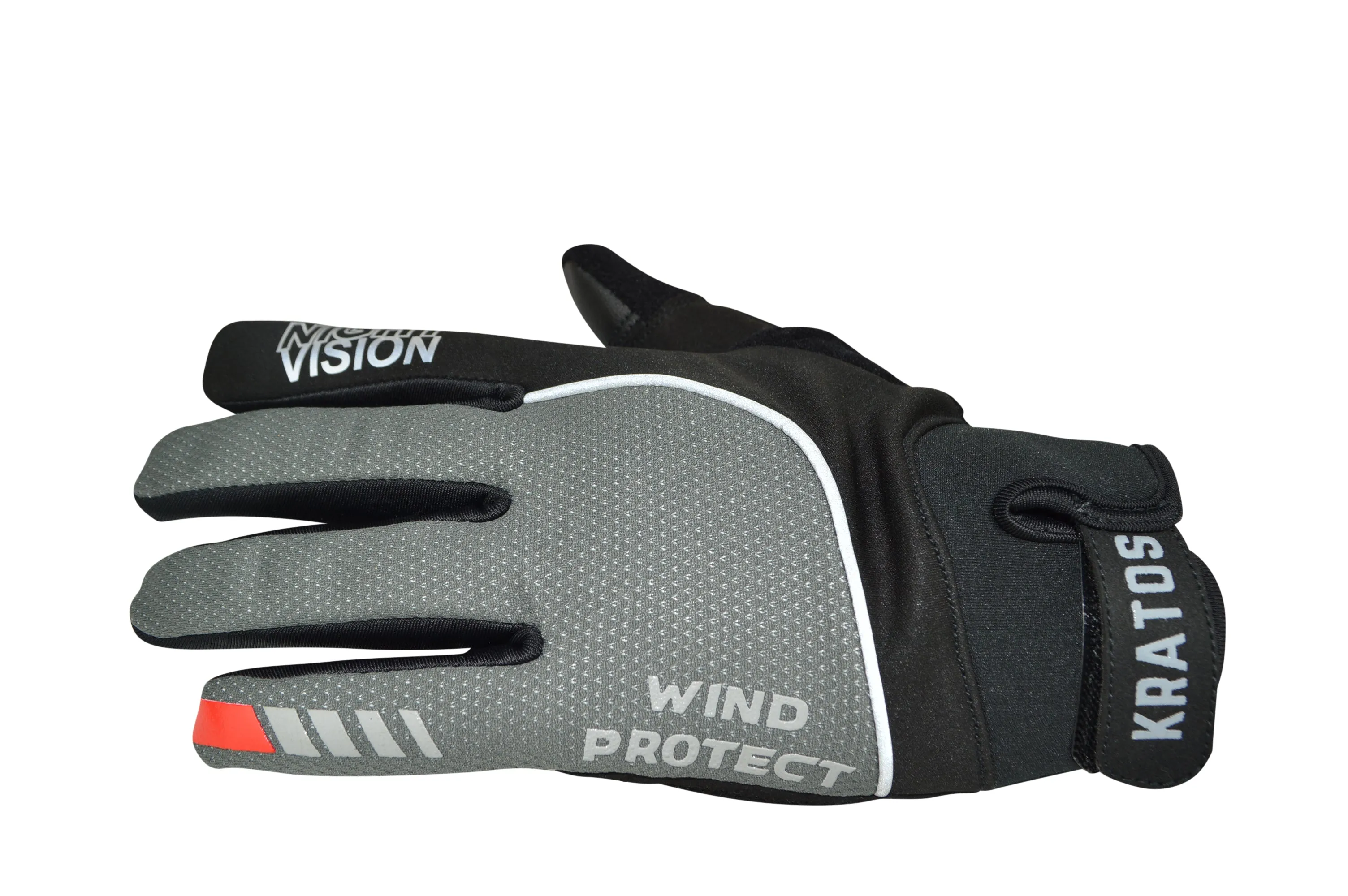 Black & Grey MTB Night Vision Gloves