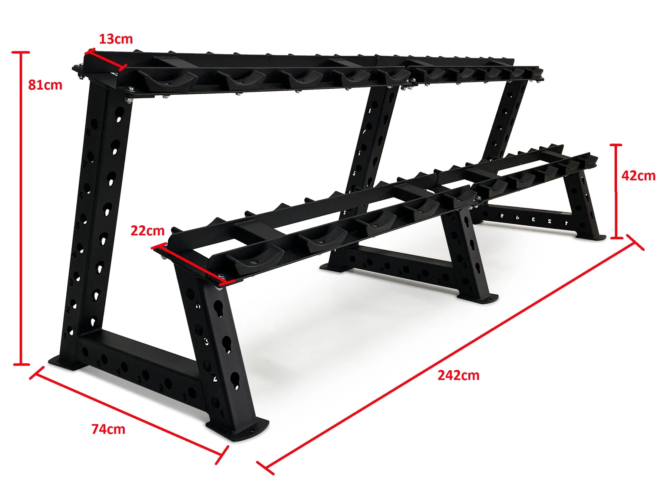 Body Iron 500kg Commercial Club CPU Dumbbell Set with Optional Rack