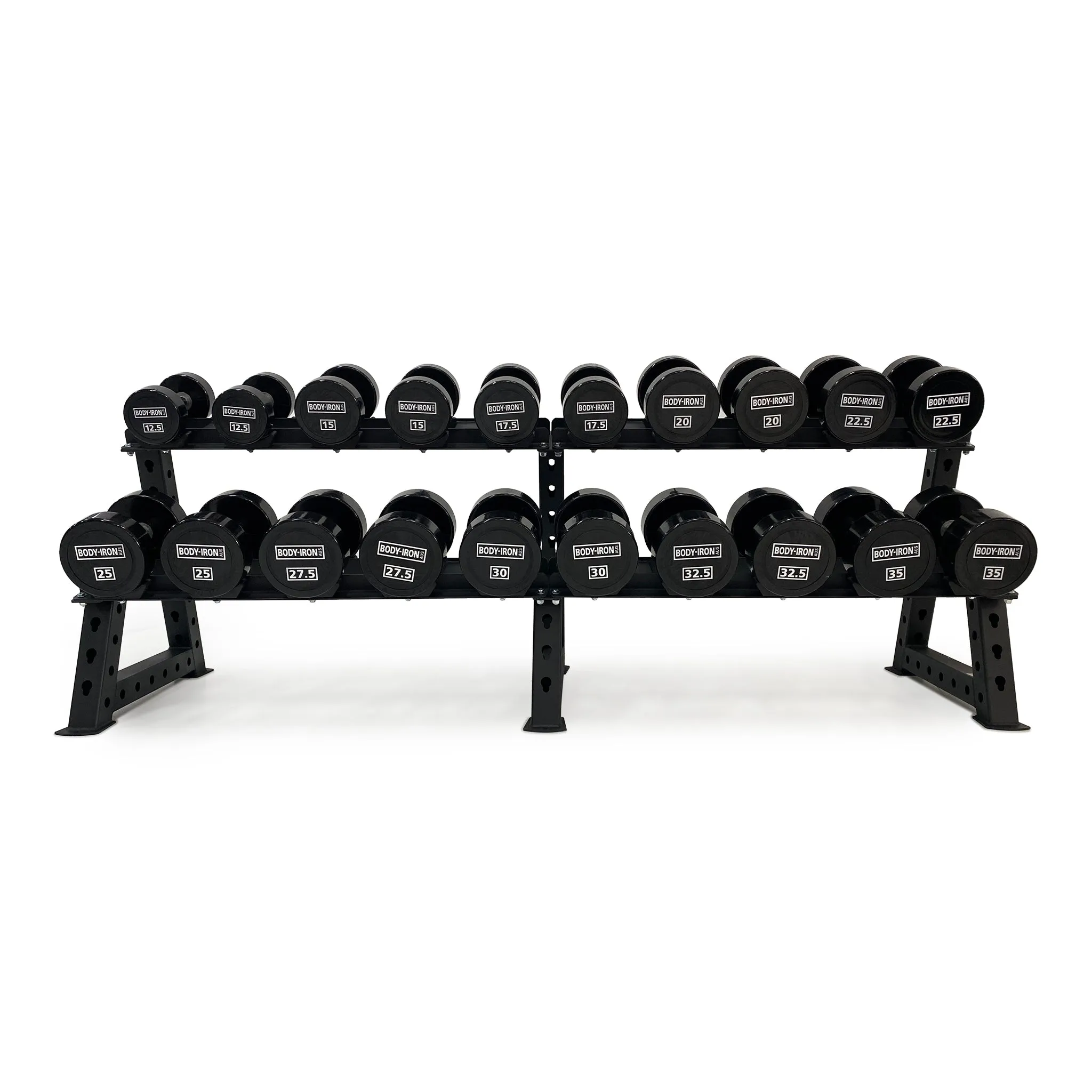 Body Iron 500kg Commercial Club CPU Dumbbell Set with Optional Rack