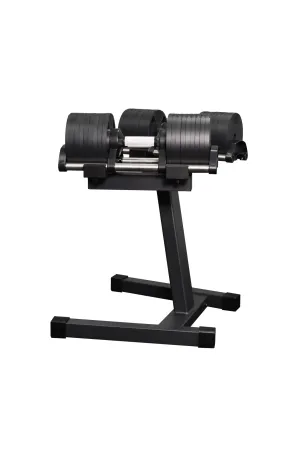 Body Iron Adjustable Dumbbell Set 2 X 32KG with Rack