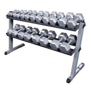 Body-Solid - 2 Tier Horizontal Dumbell Rack