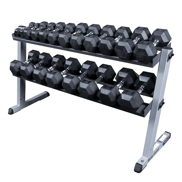 Body-Solid - 2 Tier Horizontal Dumbell Rack