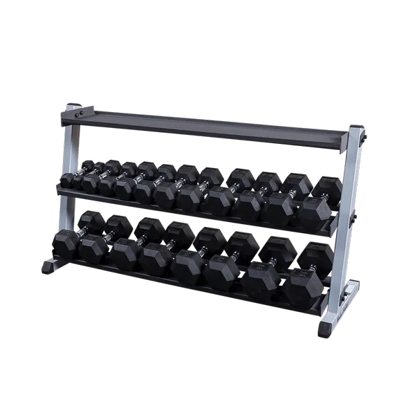 Body-Solid - 2 Tier Horizontal Dumbell Rack