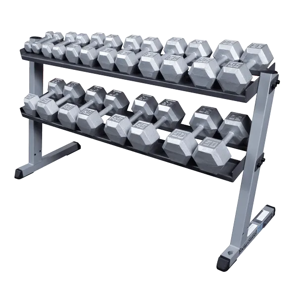 Body-Solid - 2 Tier Horizontal Dumbell Rack