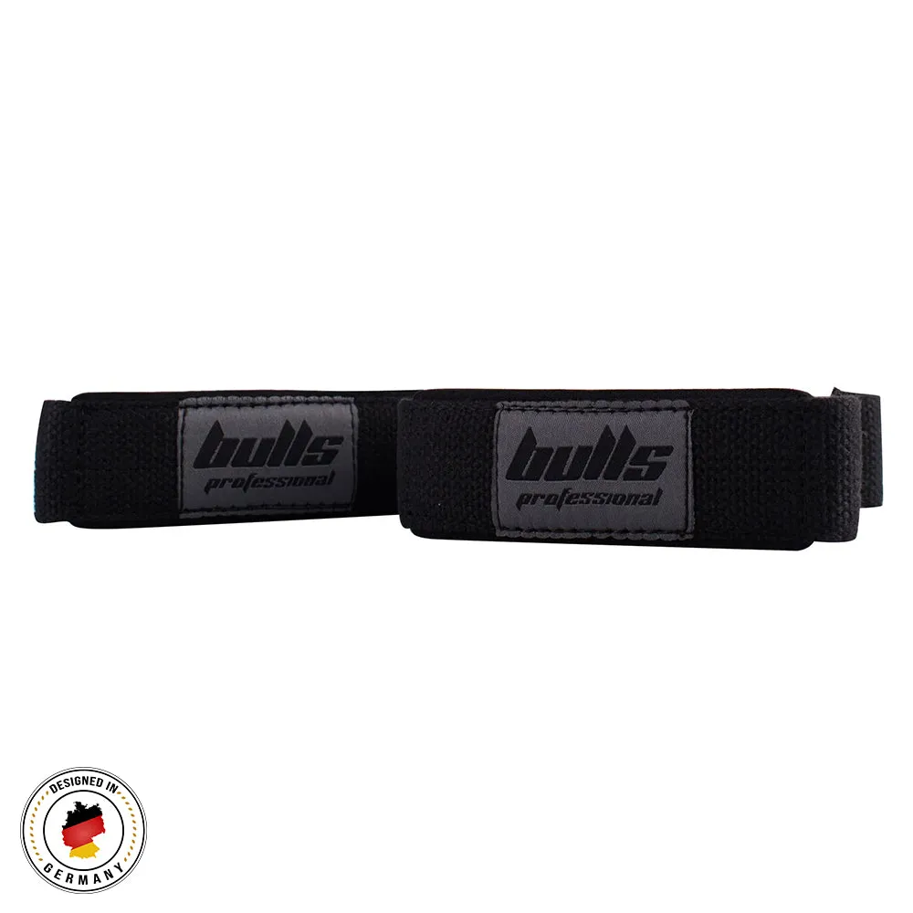 Bulls Professional Lifting Straps Cotton - Black