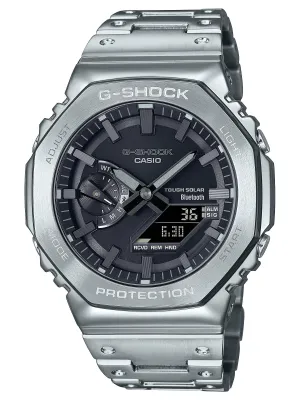 Casio G-Shock Full Metal Solar/Bluetooth® Mens Silver/Black Watch GMB2100D-1A