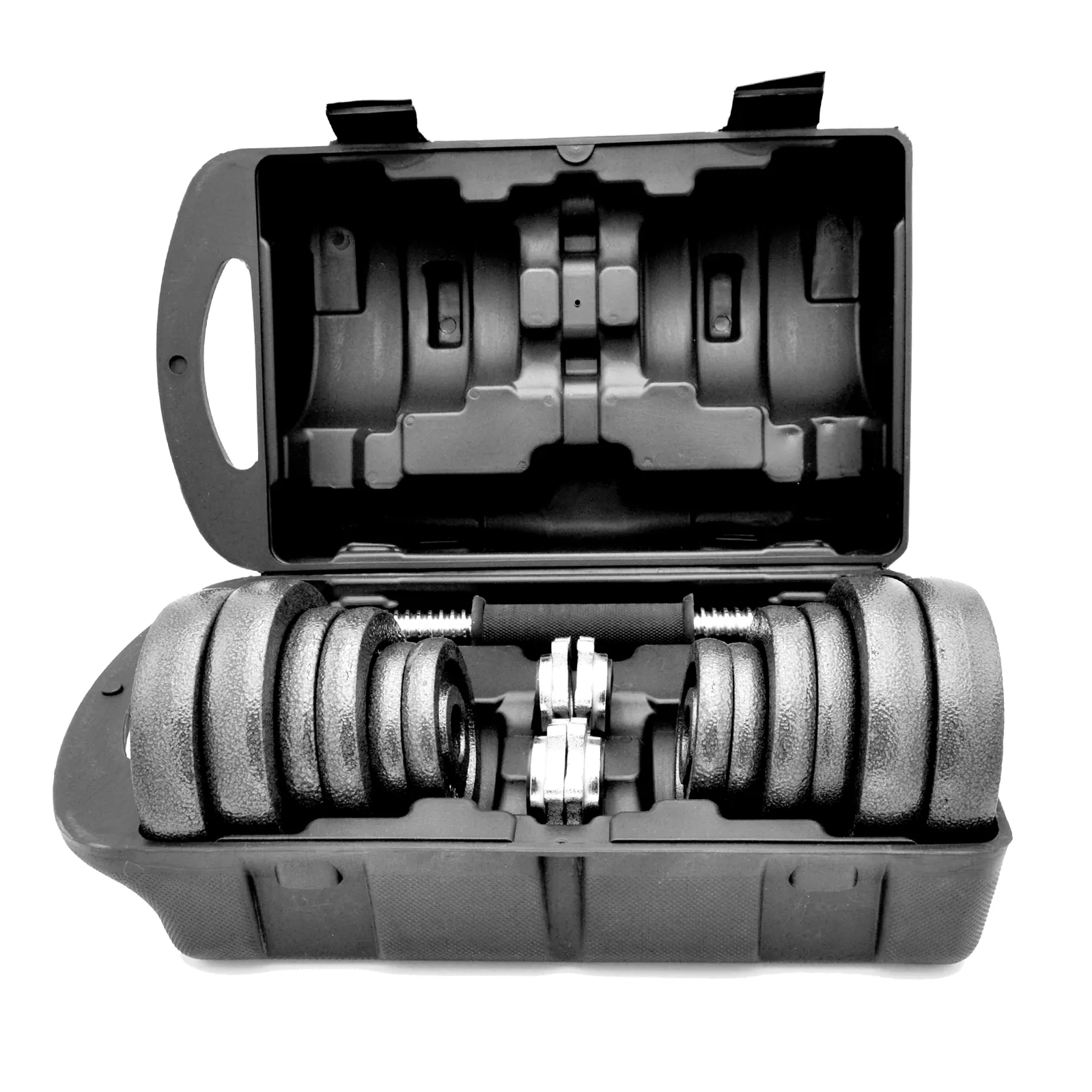 Cast Iron Dumbbell Set With Carry Case - 20KG