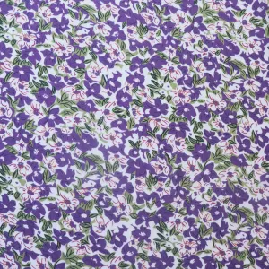 Deadstock Viscose Lawn - Purple Lily - SALE