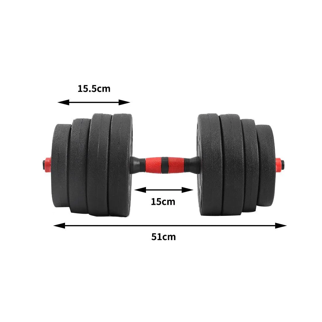 Dumbbells Barbell Weight Set 40KG Adjustable