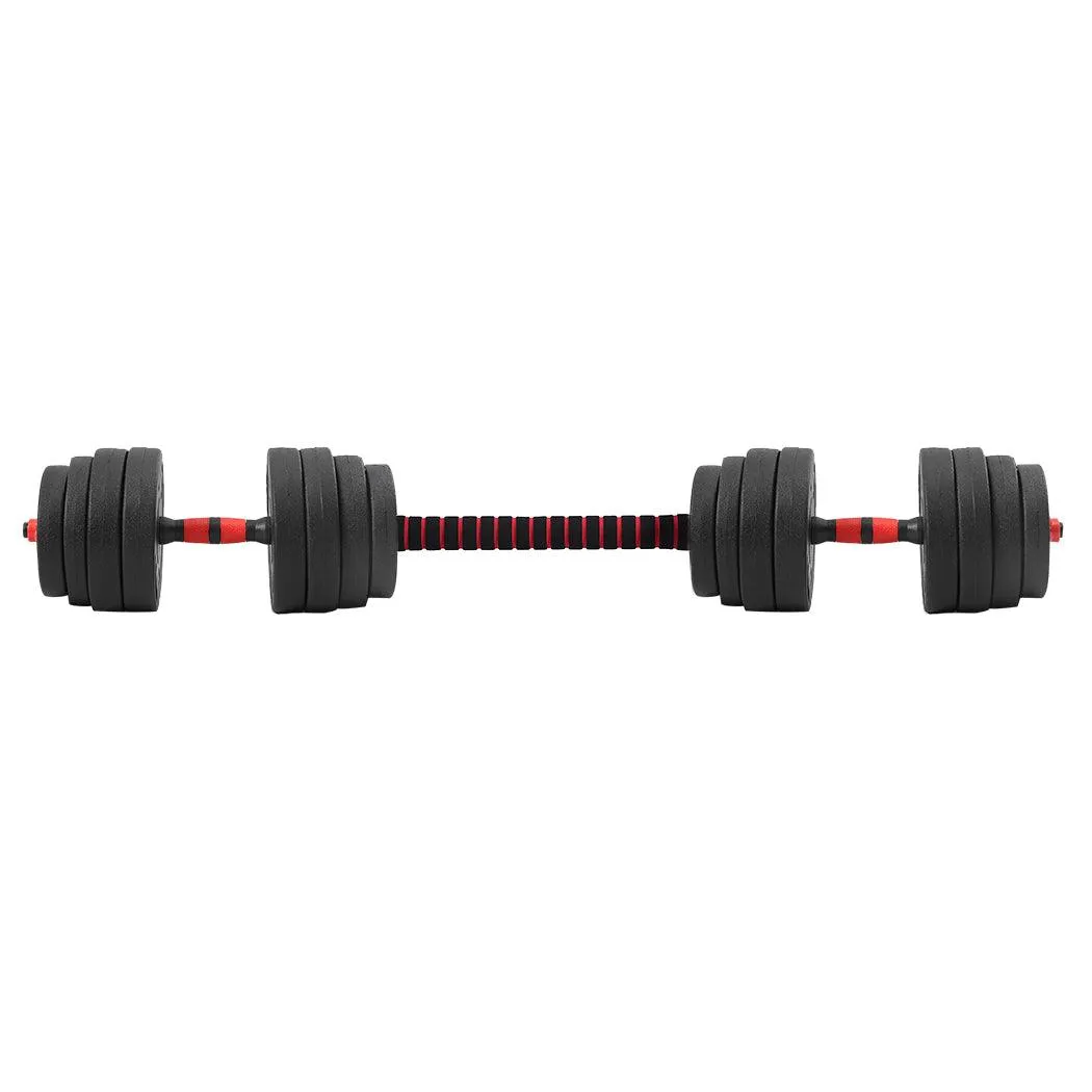 Dumbbells Barbell Weight Set 40KG Adjustable