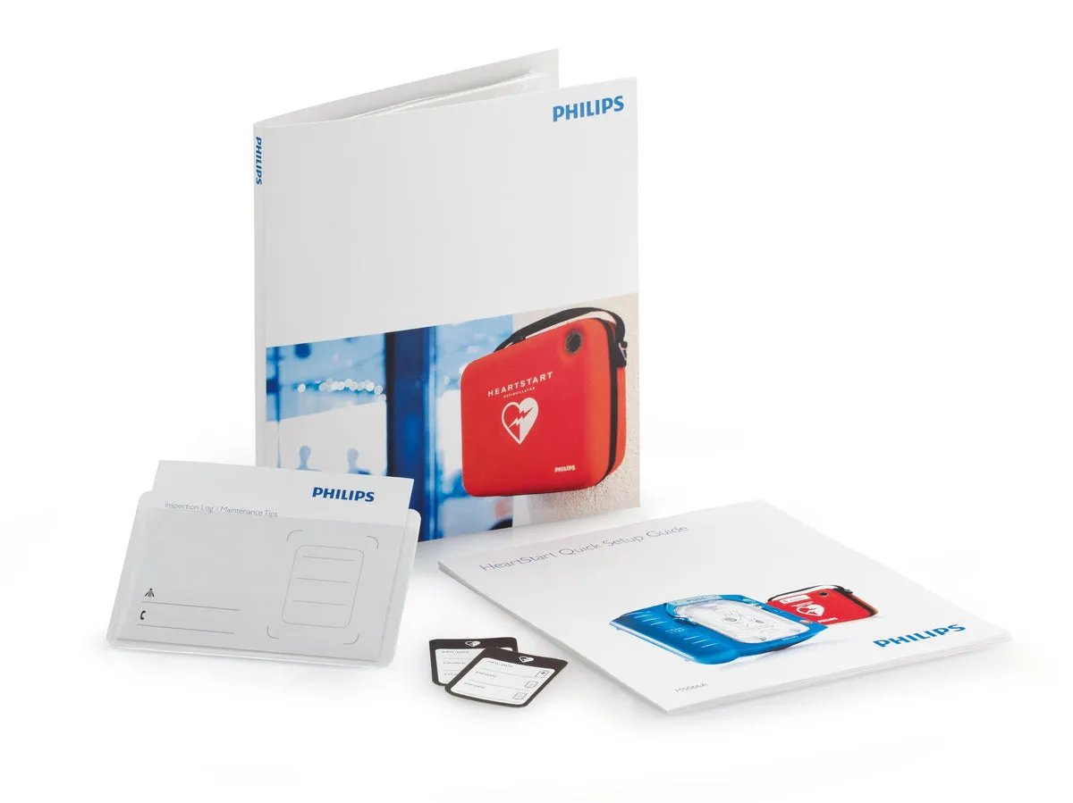 Ever Ready First Aid fully equipped kit with Philips AED with Cabinet, Defibrillation pads, and Beaty CPR  (Adults and Children)