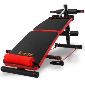 Everfit Adjustable Sit Up Bench Press Weight Gym Home Exercise Fitness Decline