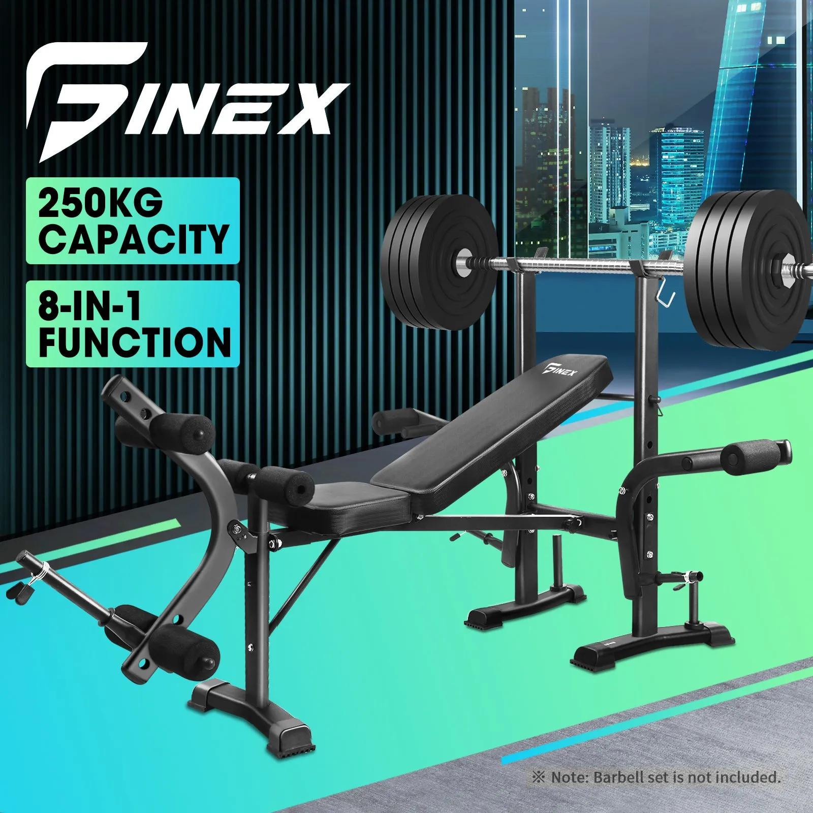 Finex Bench Press Weight Bench FID Sit-up Bench Power Tower Roman Chair Multi-S