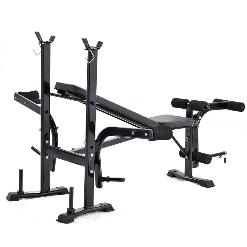 Foldable Bench Press with 50kg Barbell