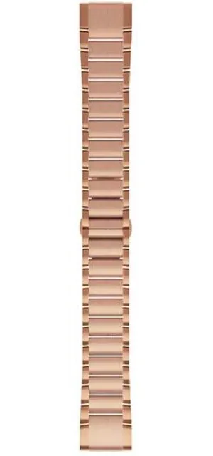 GRM Watch Band QuickFit 2 Rose Gold Tone Steel Bracelet