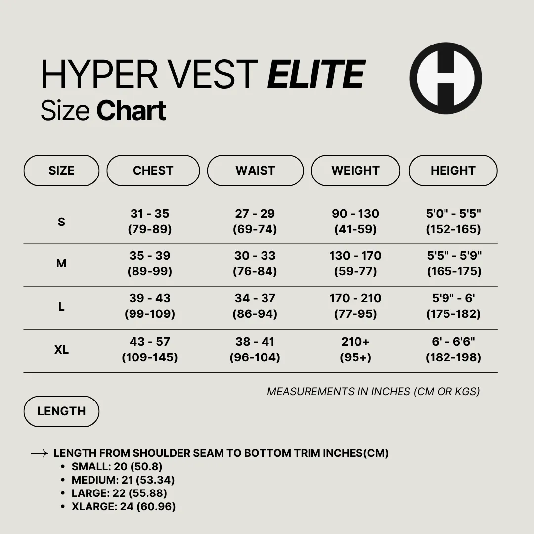 Hyper Vest ELITE Weighted Vest | Thin, Comfortable, & High-Performance