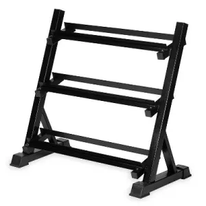 Ignite by SPRI 3 Tier Hand Weight Rack - Black