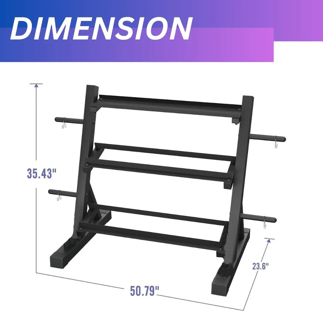 IRIS Multifunctional Weight Rack for Home Gym Suitable for Storage of Dumbbell and Weight Plates