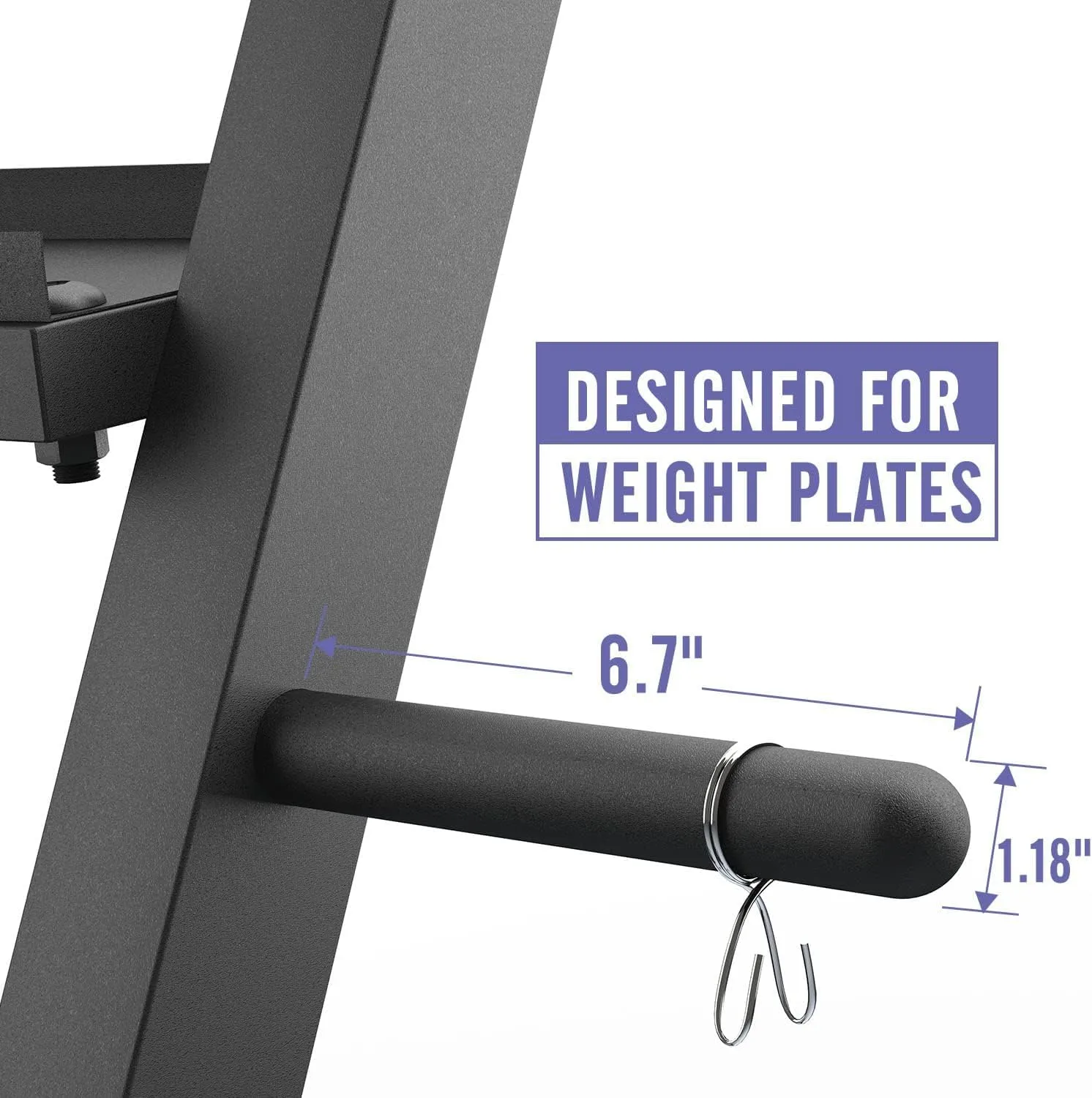 IRIS Multifunctional Weight Rack for Home Gym Suitable for Storage of Dumbbell, Weight Plates, and Curl Bar