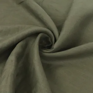 Linen - Olive Green - END OF BOLT 74cm