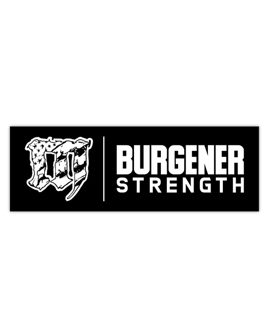 Mayhem Burgener Strength Sticker: Black