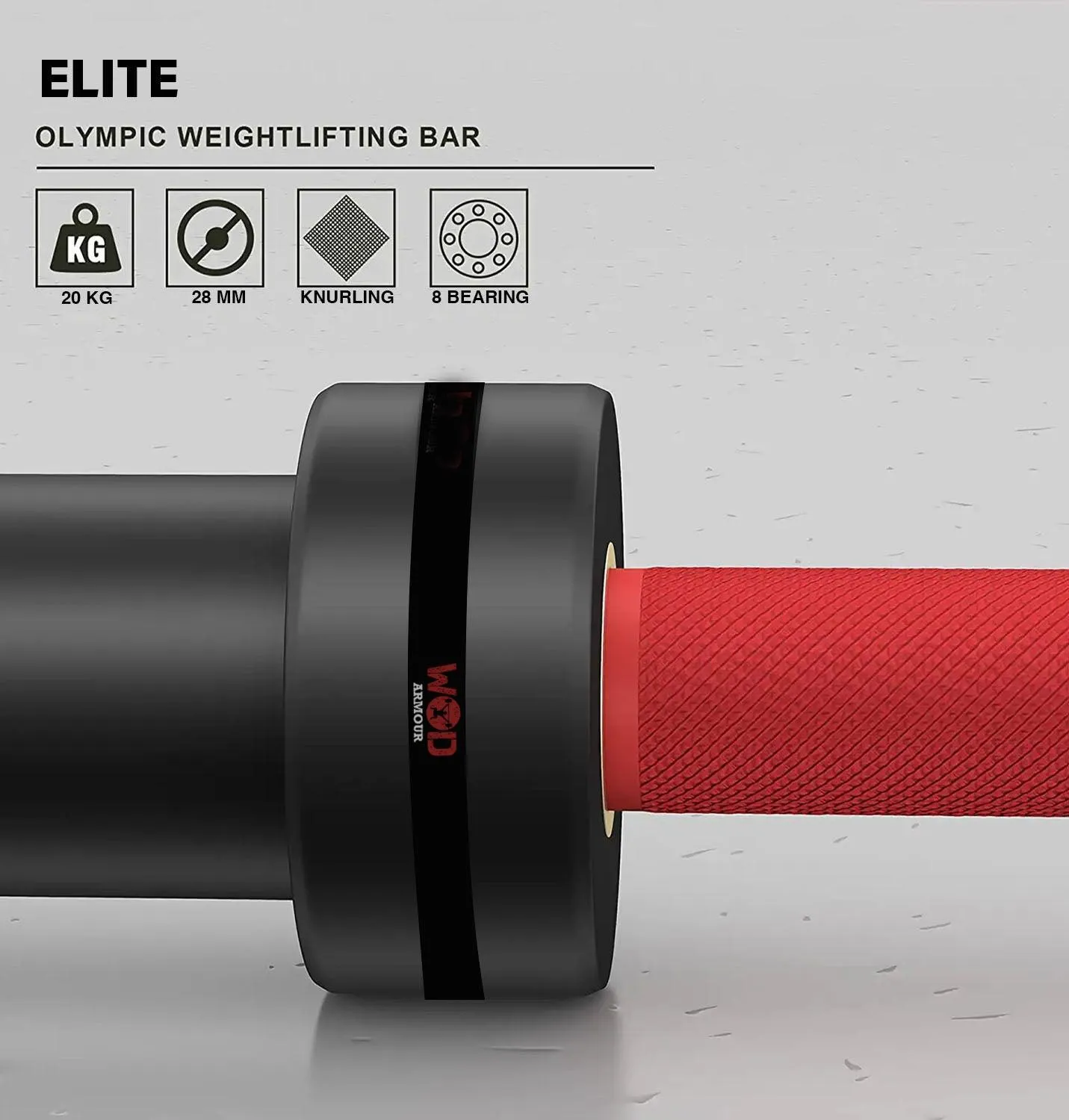 Men's ELITE Weightlifting barbell (20 KG)