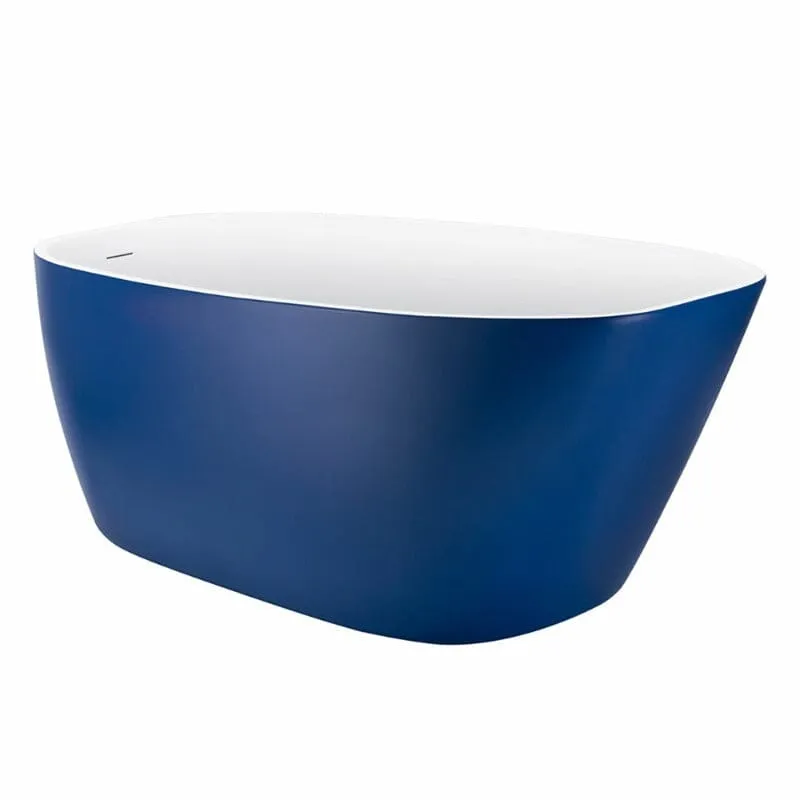 Mokleba 59" Acrylic Egg Shape Free Standing Tub for Bathroom