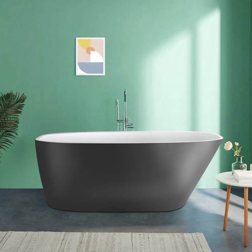 Mokleba 59" Acrylic Egg Shape Free Standing Tub for Bathroom