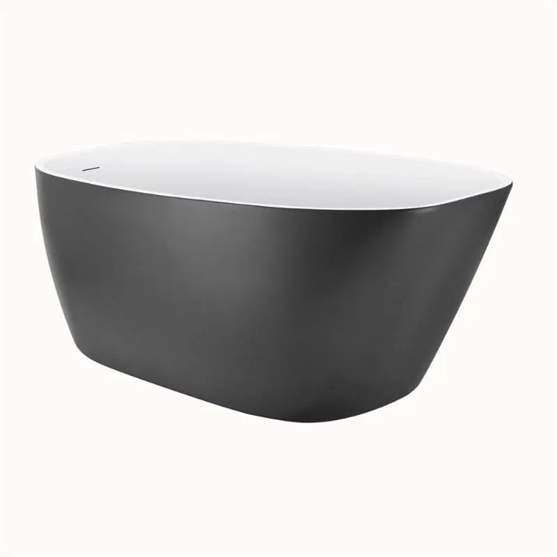 Mokleba 59" Acrylic Egg Shape Free Standing Tub for Bathroom