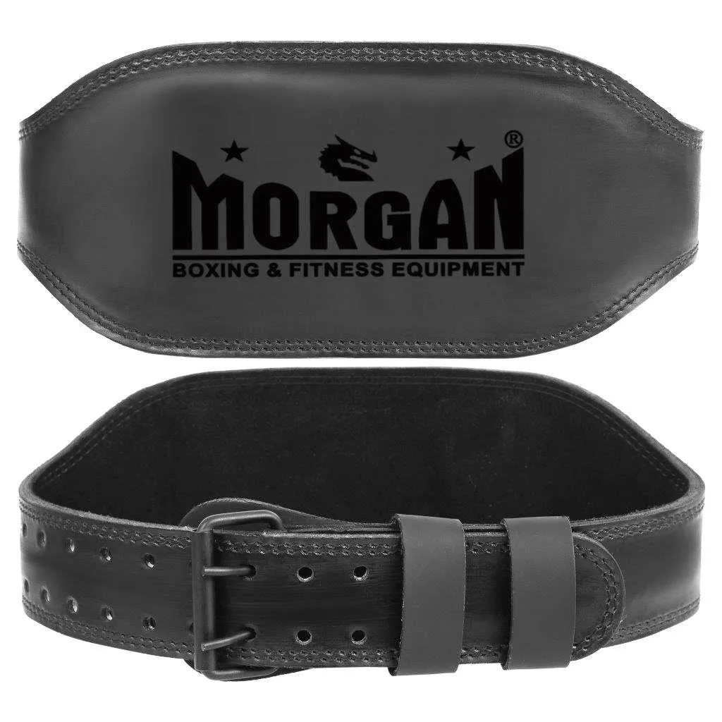 Morgan B2 Bomber 6" Leather Weight Lifting Belt