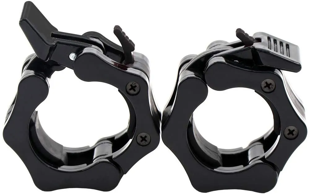 Olympic Barbell Collar Locking Set-Black