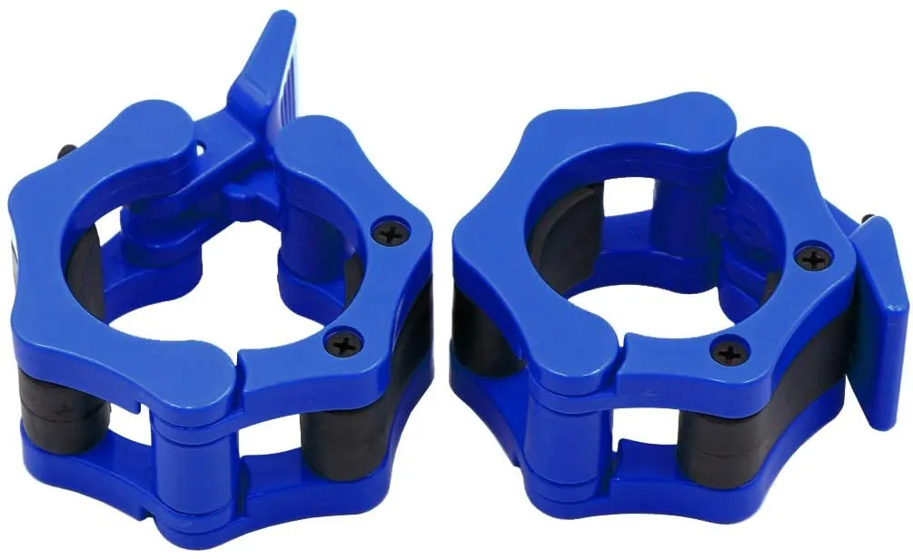 Olympic Barbell Collar Locking Set-Blue