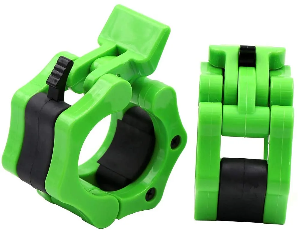 Olympic Barbell Collar Locking Set-Green