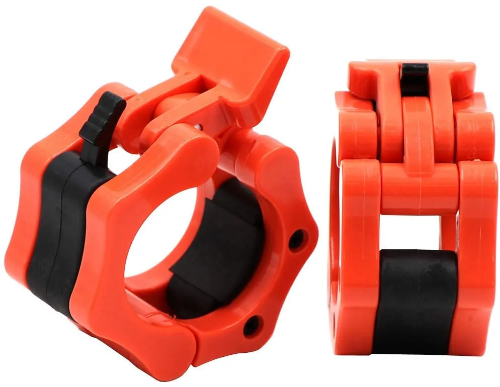 Olympic Barbell Collar Locking Set-Orange