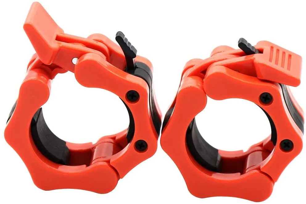 Olympic Barbell Collar Locking Set-Orange