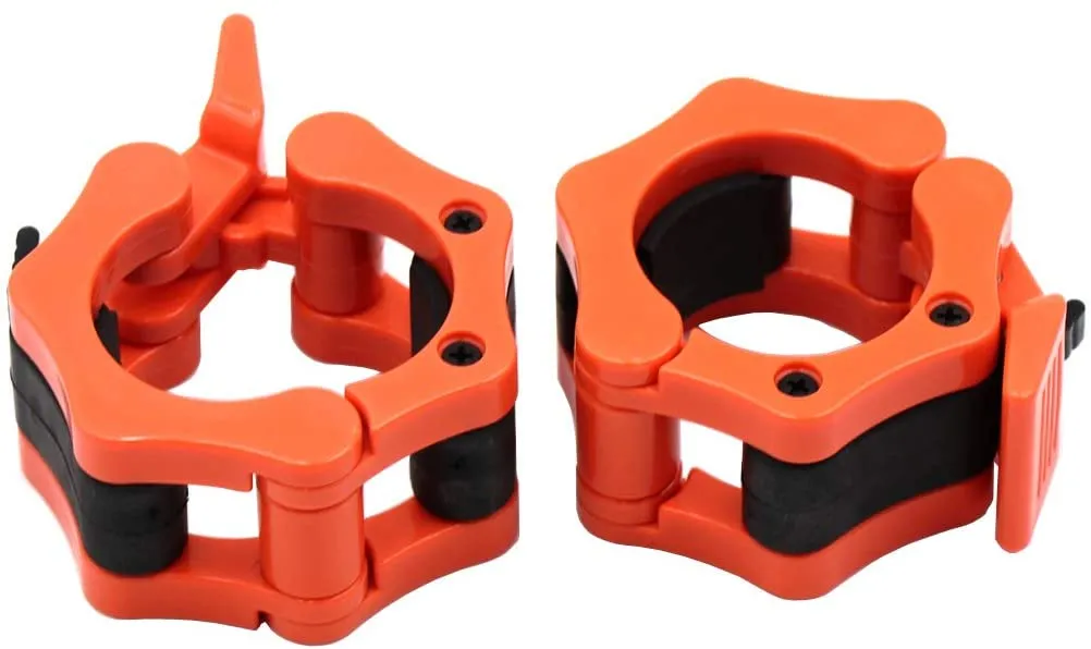 Olympic Barbell Collar Locking Set-Orange