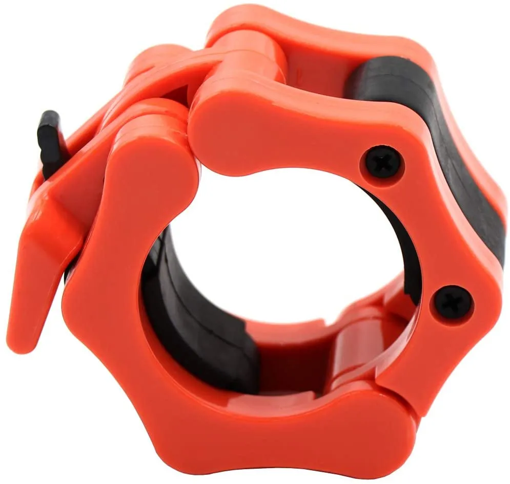 Olympic Barbell Collar Locking Set-Orange