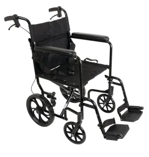 ProBasics Aluminum Transport Chair with 12-Inch Wheels