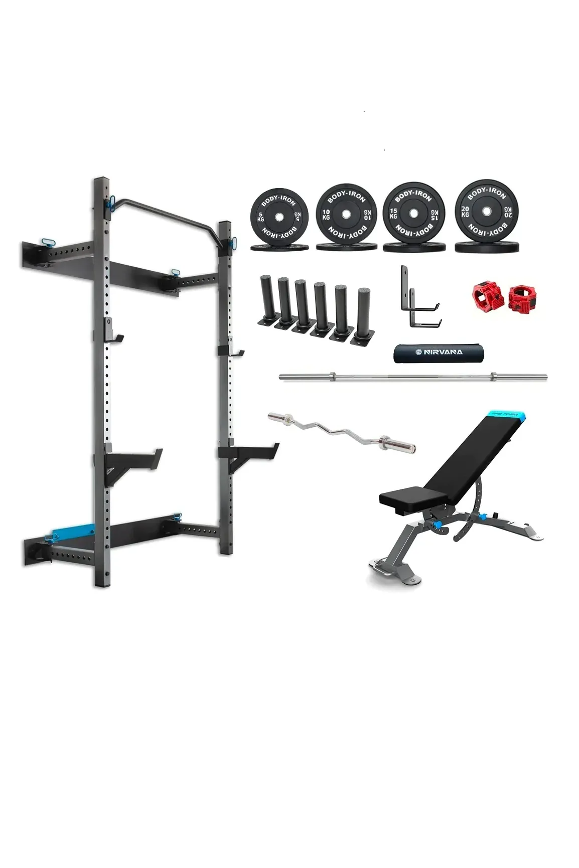 ProForm Foldable Wall Squat Rack Package V5