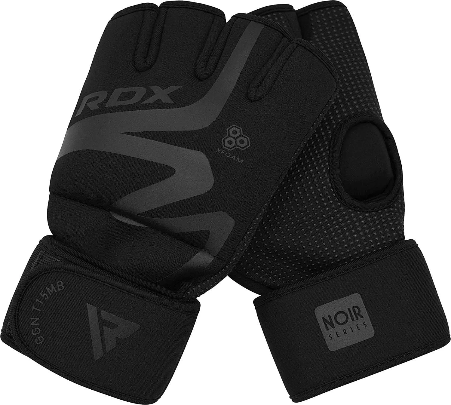 RDX Boxing Inner Gloves Hand Wraps T15 Unisex, Hybrid Design for Gym Weight Lifting, 50cm Wrist Support, Neoprene Under Mitts, Ideal for MMA, Muay Thai, Martial Arts Training, and Kickboxing.