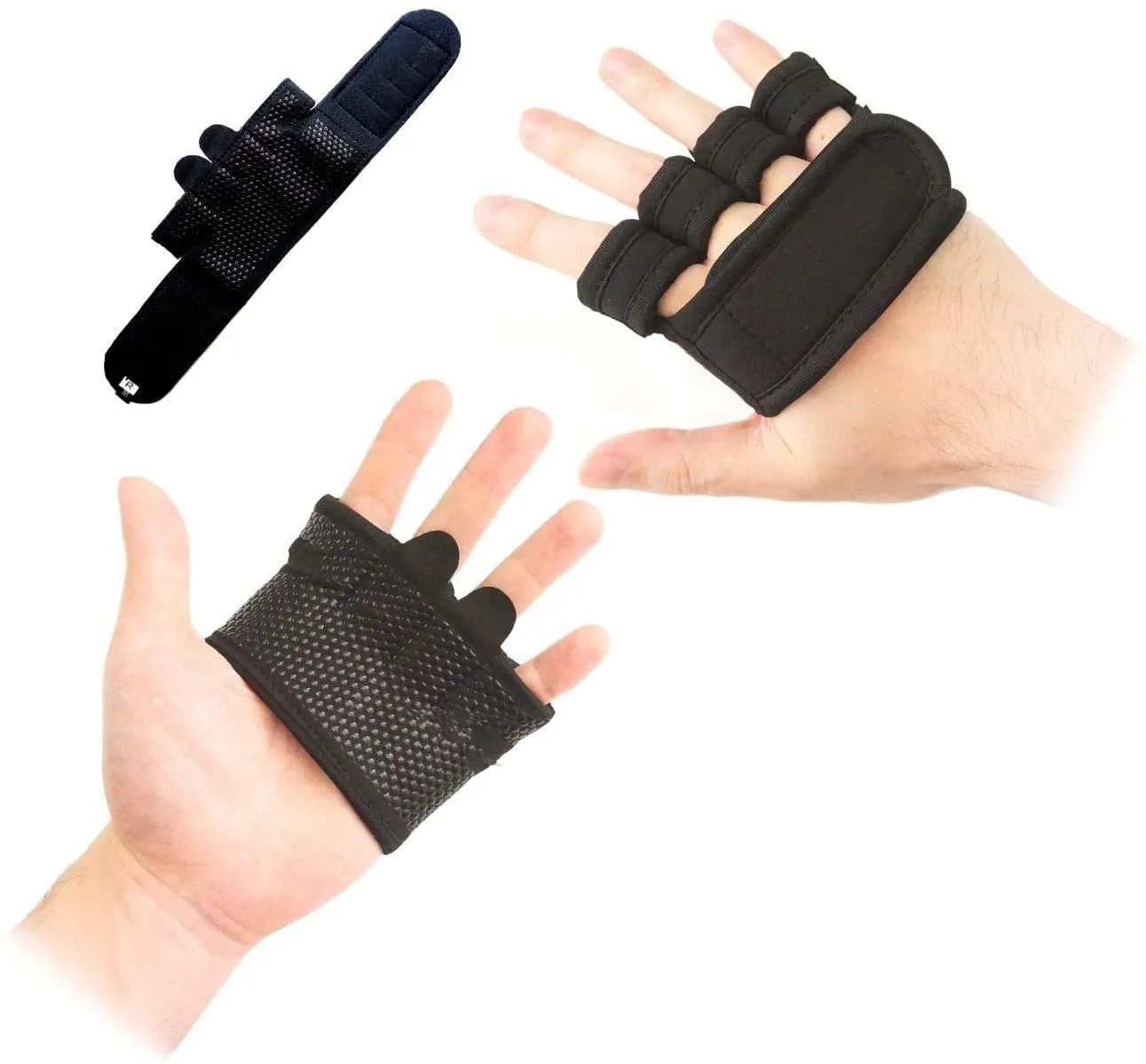 Ring fight Weight-Lifting Workout Fitness Gloves | Callus-Guard Gym Barehand Grips | Support Alpha Cross-Training, Rowing, Power-Lifting, Pull Up for Men & Women