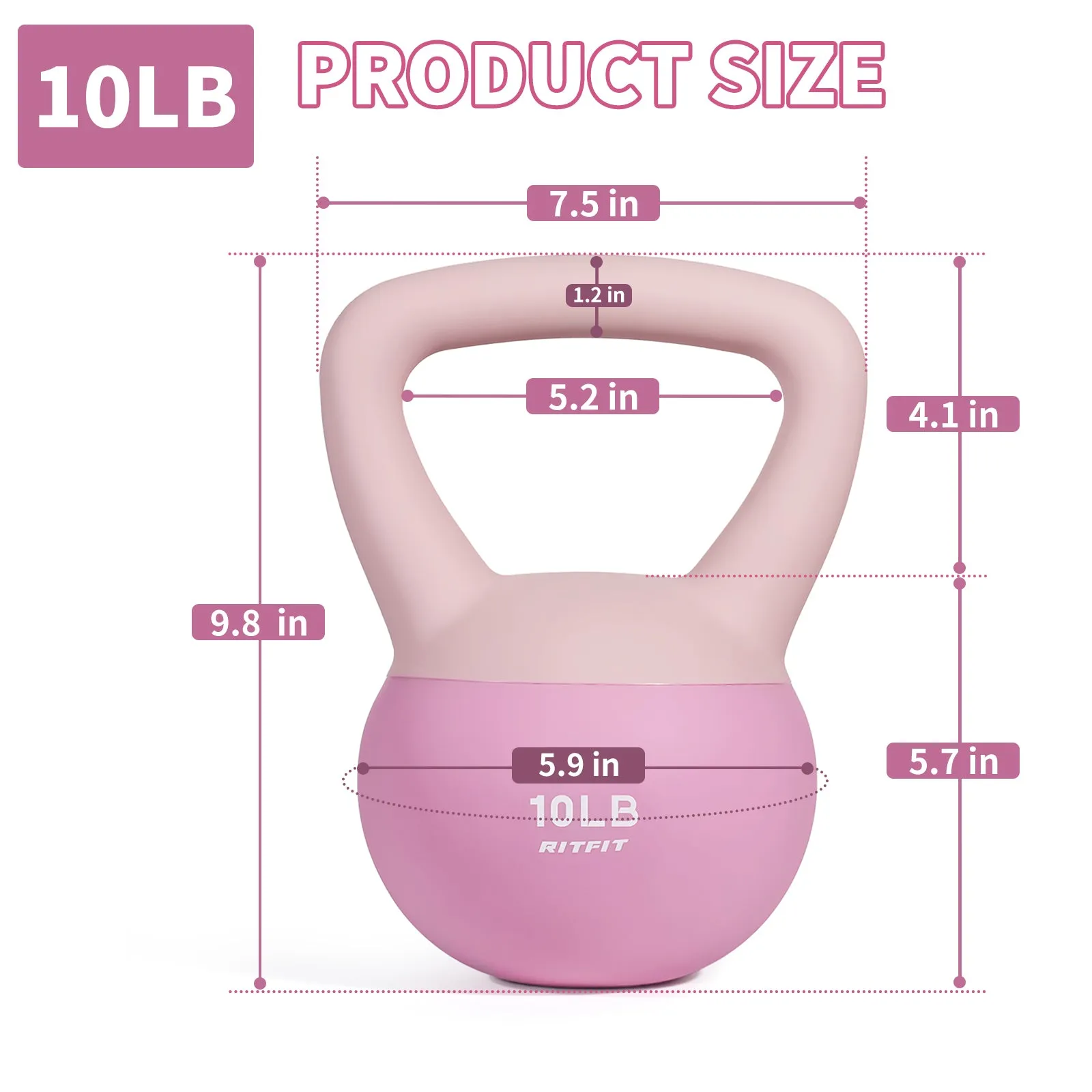 RitFit Soft Kettlebell 10-15 Lbs Kettlebell