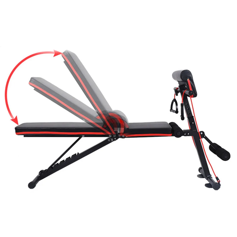 Roman Chair Weight Bench Incline Decline Foldable Full Body Workout Chair